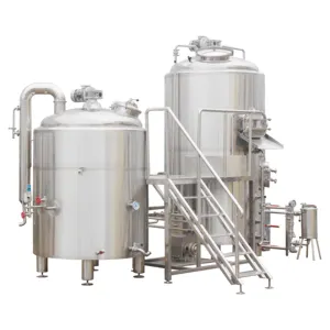 Compact Design 3 Vessels 500L Complete Micro Brewery Equipment For Sale