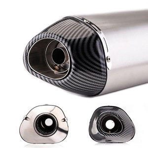 Silencieux d'échappement en fibre de carbone complète R77 pour <span class=keywords><strong>moto</strong></span> GSX250R 250SR <span class=keywords><strong>Z900</strong></span>, tuyau d'échappement arrière modifié - Product Image 4