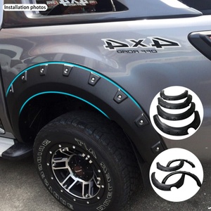 อุปกรณ์ตกแต่งรถยนต์อเนกประสงค์ ABS 4x4 พลาสติกสีดำ บังโคลนล้อรถยนต์ Mazda BT-50 ปี 2012 ขึ้นไป - Product Image 2