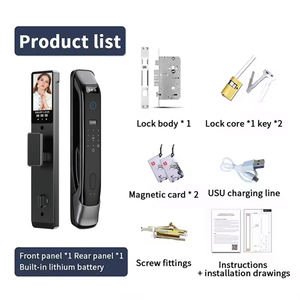 Cerradura Inteligente WiFi Tuya con Videoportero, Monitoreo, Reconocimiento Facial 3D, Desbloqueo con Contraseña, Tarjeta <span class=keywords><strong>y</strong></span> Llave, Cerradura Digital, Productos para el Hogar Inteligente - Product Image 3