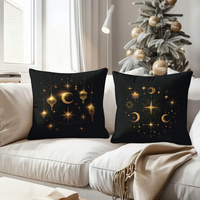 Coussins décoratifs en forme de lanterne de mosquée étoile lune islamique pour canapé et lit à la maison