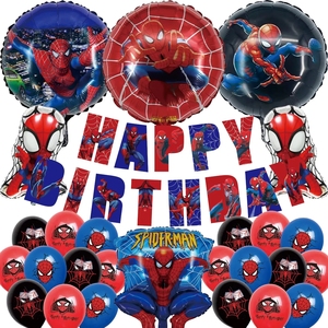 Spider <span class=keywords><strong>Hero</strong></span> Theme Party trang trí Balloon Garland Set với sinh nhật Spider chúc mừng sinh nhật Banner - Product Image 6