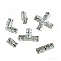 Connecteur rapide à raccord rapide 2/3/4/5/6 points pour pulvérisateur de système d'irrigation et de refroidissement par brumisation, fabriqué en laiton durable moulé
