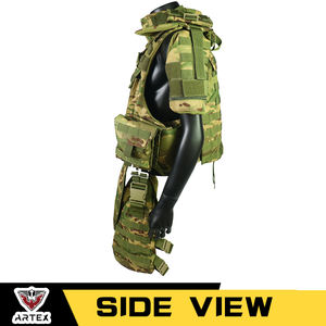 Chaleco Táctico de Camuflaje Impermeable de Nailon Personalizado, Portaplacas con Corte Láser Molle, Liberación Rápida, Ajustable, Equipo de Protección para Caza - Product Image 3