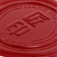 Op maat gemaakte 3D reliëf glanzende ABS waszegelstempel stickers logo voor cadeau envelop doos decoratie