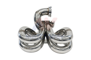 Matchway ท่อร่วมไอเสีย304 100% เชื่อมด้วยสแตนเลสสำหรับ A4 1.8T <span class=keywords><strong>Jetta</strong></span> Golf <span class=keywords><strong>GTI</strong></span> FWD 00-06ขอบแปลนหาง - Product Image 3