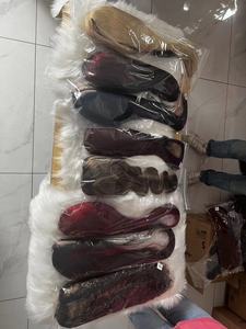 Amara parrucche colorate della migliore qualità parrucche frontali in pizzo per capelli umani 200 densità 360 yaki parrucca frontale in pizzo dritto venditore in magazzino - Product Image 6