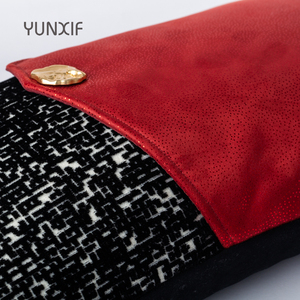 Tùy Chỉnh Sang Trọng Màu Đỏ Và Màu Đen Thiết Kế Ném Bộ Gối, Để Sử Dụng Trên Phòng Khách Ghế Sofa Và Phòng Học Trang Trí Đệm - Product Image 4