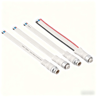 Connecteur étanche IP67 à fiche plate M12 5A en cuivre FPC RF UHF pour système d'énergie solaire PCB 3P