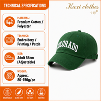 Casquettes de baseball promotionnelles Kaxi, style snapback, logo brodé personnalisé, haute qualité