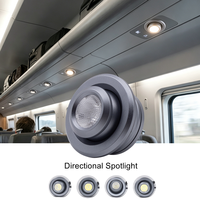 Éclairage encastré orientable 12V 24V DC, downlight LED encastré orientable, spot LED encastré directionnel