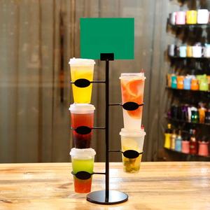 Expositor de Metal Personalizado para Bebidas, Refrescos, Jugos, Té de Burbujas, Perfecto para Mostrador de Cafetería, Fiestas o Bar en Casa - Product Image 3