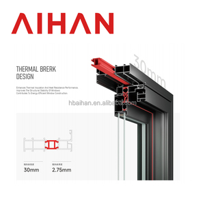 Aihan hiện đại chống trộm cửa sổ Hợp kim nhôm cửa sổ tích hợp kính cách nhiệt Màn hình cố định cửa sổ kiểu mở - Product Image 6