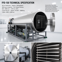 FFD-150-M01 Lyophilisateur industriel 150m pour viande, fruits de mer, bœuf, poulet, crevettes, poisson, plats préparés, ingrédients protéinés