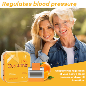 Bon prix Compléments alimentaires en vitamine curcumine Film dissolvant Curcumine naturelle Bande orale Curcumine Oral Strip Film Candy - Product Image 3