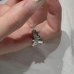 Bague en argent pur S925 avec placage 18 carats, style vintage tendance, simple et élégante, bord roulé, micro-incrustation de zircon - Product Image 3