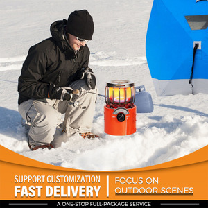 Calentador de Gas para Acampar al Aire Libre, Estufa Portátil de Acero Inoxidable Resistente al Viento para Hacer Té, Hervir <span class=keywords><strong>Agua</strong></span>, Calentar Tiendas de Campaña y Pescar - Product Image 1
