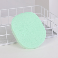 Haokey Usine directe PVA Éponge Résistant à la déchirure Lavable Jetable Bébé Visage Lavage Puff avec Nettoyage en profondeur
