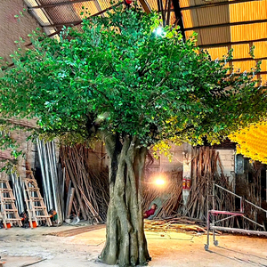 Fabrikversand innerhalb von drei Tagen Anti-UV grüner großer künstlicher Ficus-Banyan-Baum - Product Image 1