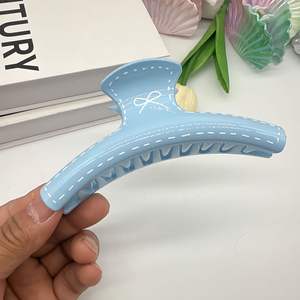 กิ๊บหนีบผมพลาสติกทรงสี่เหลี่ยมผืนผ้าขนาด 11.5 ซม. สีลูกกวาดสุดฮิต แบบด้าน คลาสสิก น่ารัก แฟชั่นสำหรับสาวๆ กิ๊บหนีบผมขนาดใหญ่สำหรับผู้หญิง - Product Image 2