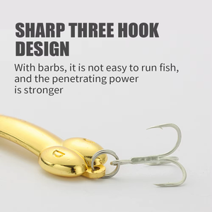 LUSHAZER Isca de pesca 5g 10g 15g Silver Gold Metal Colher Isca de pesca com agudos gancho <span class=keywords><strong>Hard</strong></span> <span class=keywords><strong>Lures</strong></span> para Bass Trout Freshwater Fish - Product Image 5