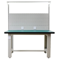 Banc de travail ESD robuste de haute qualité, table de travail électronique en fer sur mesure pour atelier, ligne d'assemblage