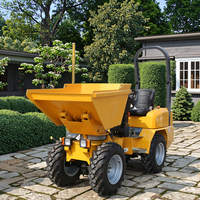 Heracles Mini-Dumper Truck 4WD 4x4 Farm Wheel Loader Front Loader Gear 1000kg Charge Utile 0.6m Capacité du godet pour l'agriculture