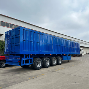 45ft 53ft 3Axles 40tons Box Structure Curtain Side Semi <b>Trailer</b> Cargo Box Van Semi <b>Trailer</b> - Product Image 3
