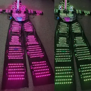 Cofre LED pantalla Digital Walker Robot traje luminoso escenario ropa para fiesta y baile rendimiento estante de exhibición disfraz - Product Image 5