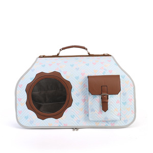 Transportadora para Mascotas Pauljet con Estampado Cuadrado, Bolsa Transpirable para Perros y Gatos, Gran Capacidad, Portátil para Viajes al Aire Libre - Product Image 3
