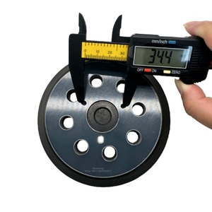 8 отверстий <span class=keywords><strong>3</strong></span>-Болт черный крюк петля резервная электрическая полировальная Подушка 125 мм полиуретановая пена 5 дюймов 12000RMP для деталей автомобиля OEM - Product Image 4