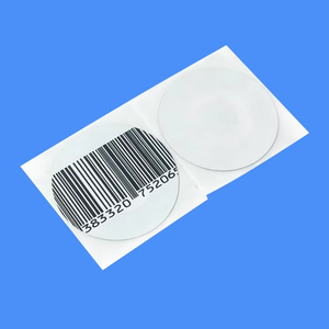 תוויות רכות דביקות נגד גניבה EAS <span class=keywords><strong>RF</strong></span> 8.2Mhz ישירות מהמפעל, צבעים: ברקוד/לבן/שחור/שקוף, מאושרים על ידי CE/ISO - Product Image 3