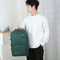 Sac à dos pour ordinateur portable de grande capacité, résistant à l'eau, en Oxford, multi-poches, OEM ODM, logo personnalisé, chargement USB