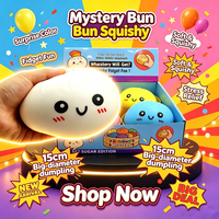 Nouveautés Squishy Dumplings JY 15cm Géant Créatif Jouet Anti-Stress à Presser et à Pincer Jouet Sensoriel Squishy Mystère 14+