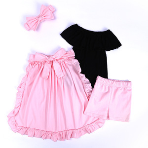 Vente Flash : Nouveaux Ensembles de Vêtements pour Enfants – T-shirt Noir et Pantalon, Robe – Lot de 4 Pièces - Product Image 2