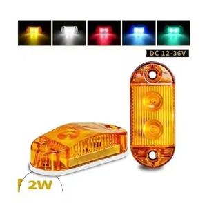 Indicadores de marcador lateral para remolque de camión, luz de freno de señal de coche, luz trasera de advertencia, de 24V LED, lámpara de advertencia, blanco y amarillo - Product Image 4