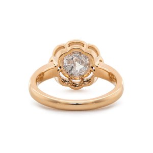 Élégante bague ouverte ajustable en argent sterling 925 avec diamant, bijou intemporel au fini poli et étincelant de qualité supérieure - Product Image 1