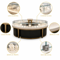 Vitrine à bijoux et présentoir à montres GZowin, écologique et durable, avec éclairage LED, dimensions personnalisables pour les bijouteries