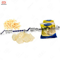 Industriële Bevroren Verse Frietjes Gebakken Golvende Aardappelen Sticks Snack Maken Machine 300Kg Uur Chips Productielijn Voor Verkoop