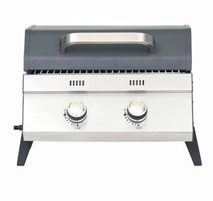 Gril à gaz de <span class=keywords><strong>Table</strong></span> intégré à deux brûleurs, <span class=keywords><strong>Plancha</strong></span> barbecue, gril Kamado d'extérieur avec CE LFGB - Product Image 2