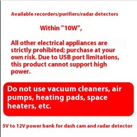 Câble de charge pour enregistreur 5V 12V, chargeur GPS, USB vers prise allume-cigare, câble d'alimentation pour purificateur d'air de voiture électronique pour chien