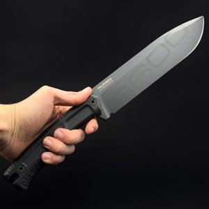 Couteau de survie tactique personnalisable OEM de qualité DIY, manche en bois, lame droite en acier inoxydable, pour la chasse - Product Image 4