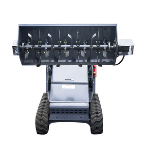 Farm <b>Cultivator</b> Rotary Tiller With Tracks Black High Productivity For Field Cultivation - Product Image 4