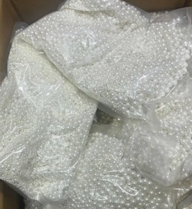Perles de sucre comestibles blanches 1000g, assortiment 2-10mm, perles de gâteau à coque dure pour la décoration de gâteaux de mariage - Product Image 3