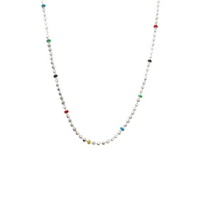 Collar de Plata de Ley S925 con Diseño de Arcoíris para Mujer, Cadena para Clavícula, Estilo de Lujo, Nueva Tendencia 2022 - Product Image 5
