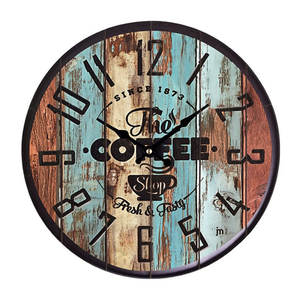 Horloge murale (33cm) The Cofee Shop JUSTAMINUTE Multicolore 21568 - Product Image 2