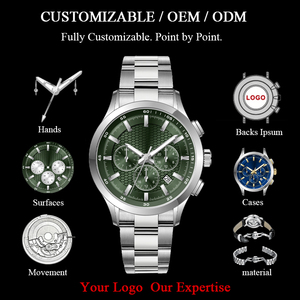 <span class=keywords><strong>2026</strong></span>年新デザインメンズクォーツ腕時計カスタムロゴ合金高級OEMメンズウォッチクォーツ時計 - Product Image 5