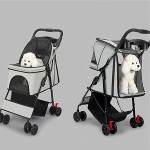 <span class=keywords><strong>Carrito</strong></span> <span class=keywords><strong>de</strong></span> Paseo para Mascotas Personalizado, Ajustable, <span class=keywords><strong>de</strong></span> Gran Capacidad, Plegable, <span class=keywords><strong>de</strong></span> Lujo, para Perros y Gatos - Product Image 2