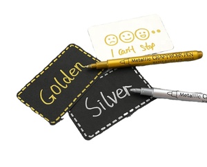 12 Rotuladores Metálicos Plateados y Dorados Resistentes al Agua para Fiestas, Firmas, Tarjetas, Dibujo y Resaltadores - Product Image 4
