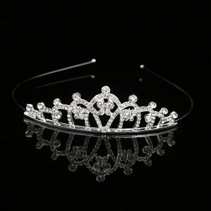 Nouvelle princesse enfants couronne strass diamant <span class=keywords><strong>bandeau</strong></span> filles danse <span class=keywords><strong>cheveux</strong></span> accessoires pour bébé anniversaire alliage <span class=keywords><strong>bandeau</strong></span> de <span class=keywords><strong>cheveux</strong></span> - Product Image 2